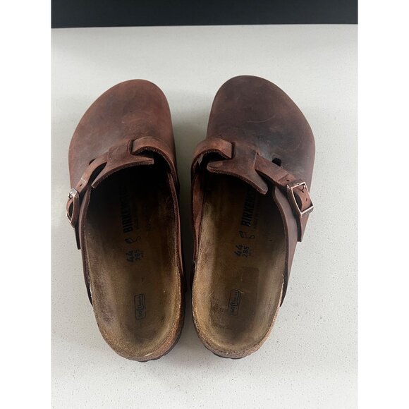Birkenstock Boston Soft Footbed Havana leather Clogs Slides size 44 NEW main image 9